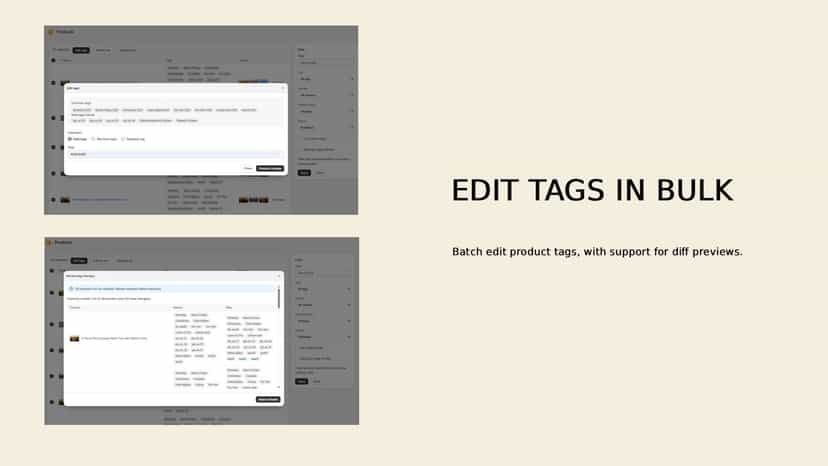 edit tags in bulk
