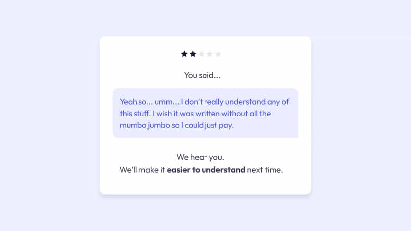 An example of an Asklet widget in action