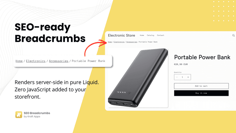 Breadcrumb example