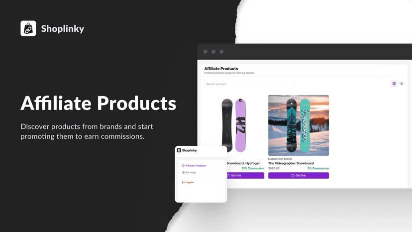 Affiliate Product Marketplace