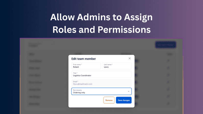 Allow Admins to Assign Roles and Permissions