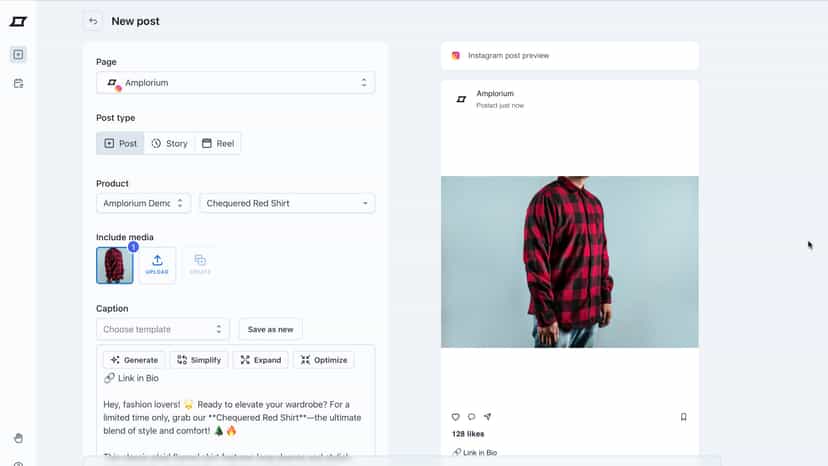 Amplorium post page