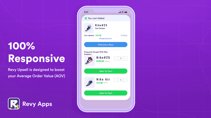 Optimized for mobile & tablets to increase conversion rate sales