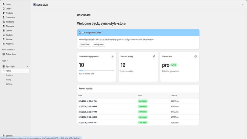 product manage page