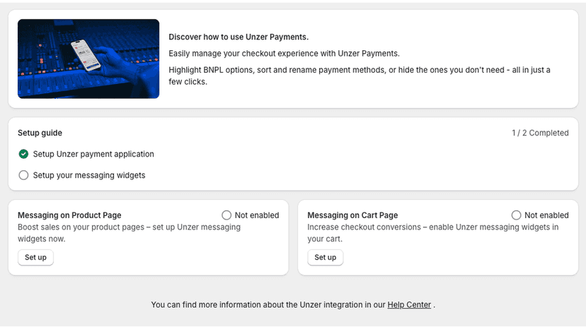 Set up dashboard