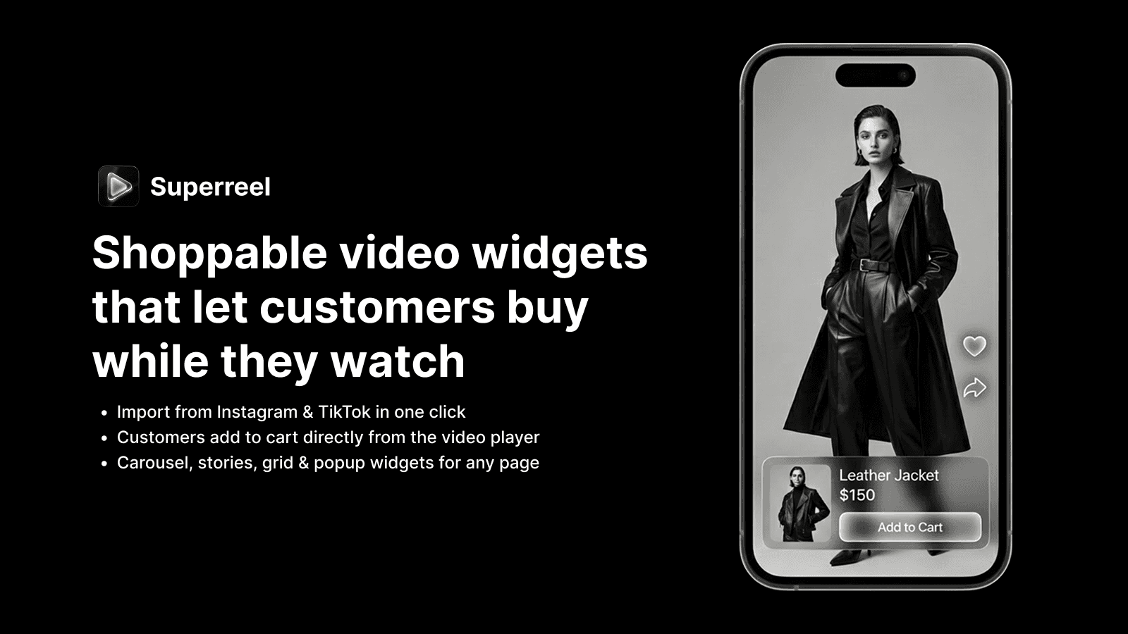 Shoppable Video Widgets that let customers buy while they watch