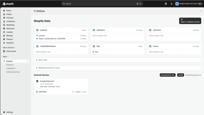 App home page