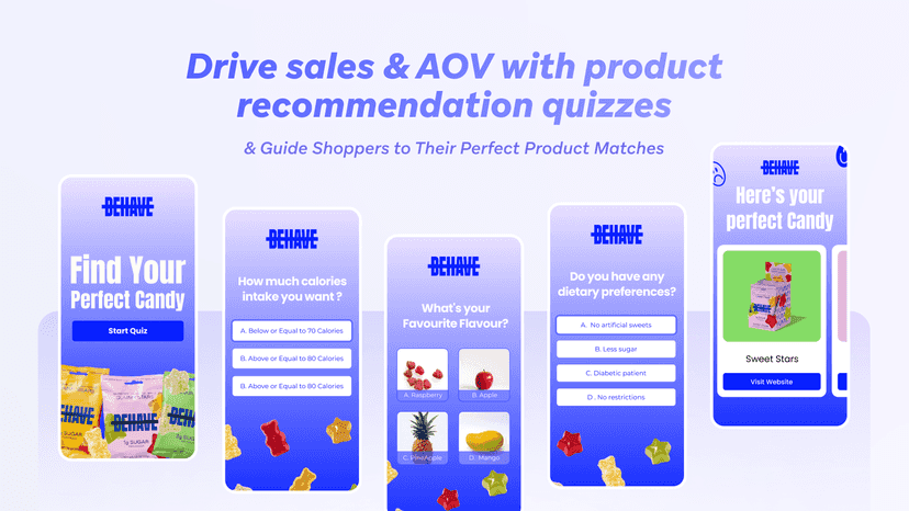 Upsell & enhance AOV by Product Recommendation Quizzes