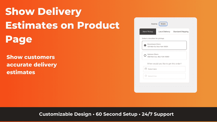 Delivery Estimates