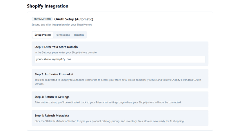 How to set up Prismarket with Shopify