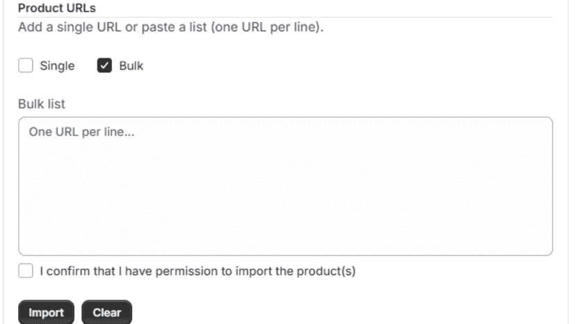 Bulk Import