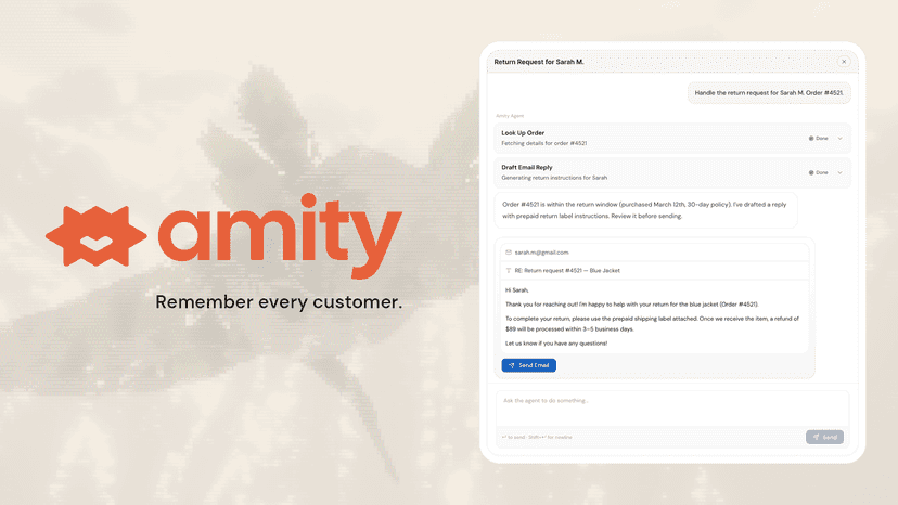 Amity: Remember every customer