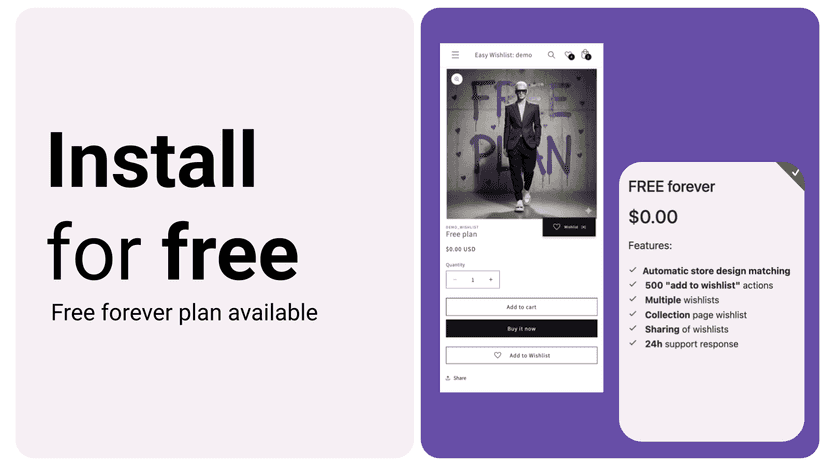 Wishlist free plan