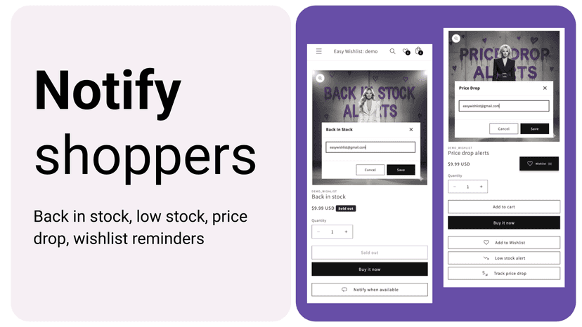 WIshlist notifications
