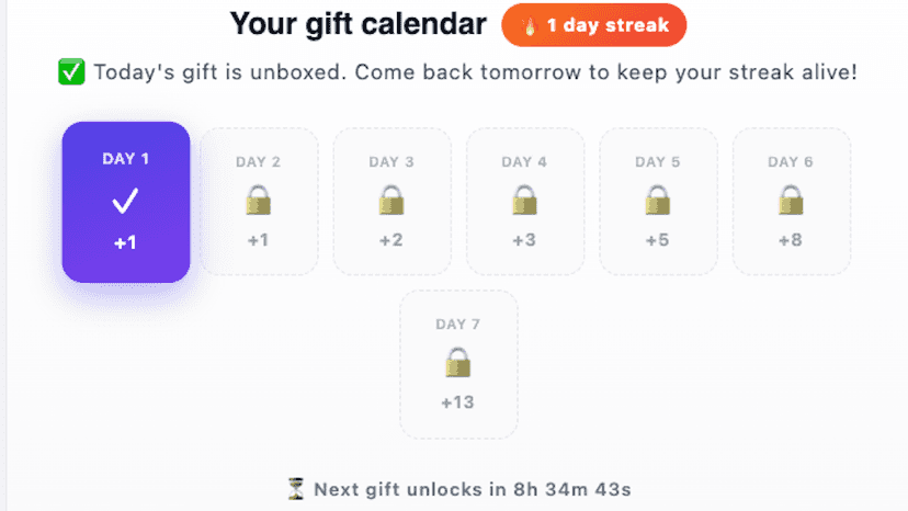 collect your gift today