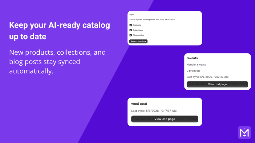 Keep your AI-ready catalog up to date