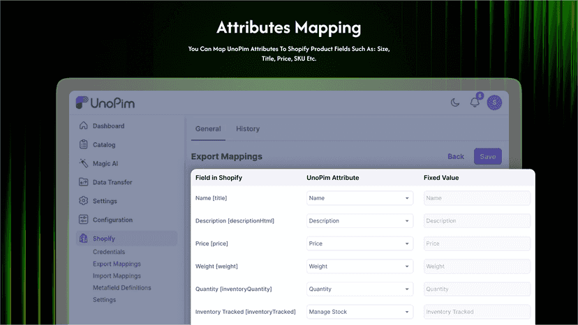 Fields Mapping