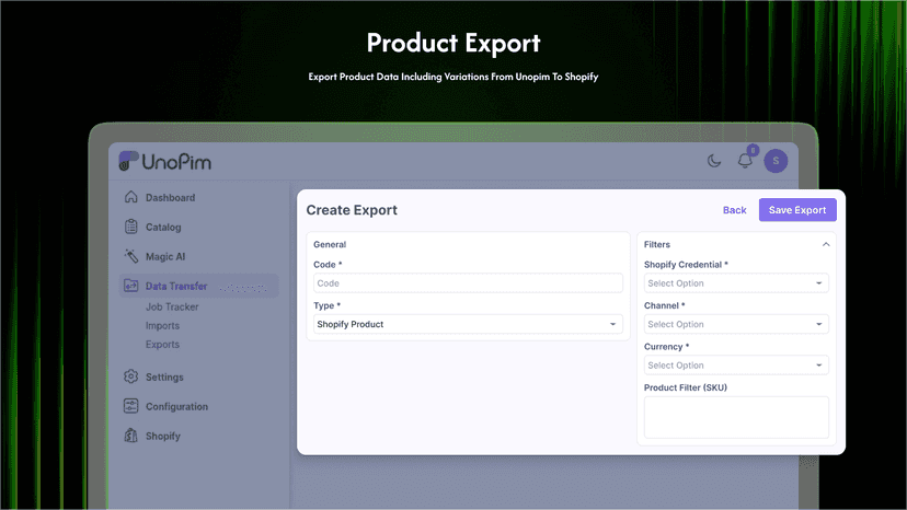 Product Export