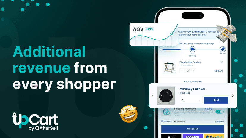 Earn Additional Revenue From Every Shopper With UpCart!