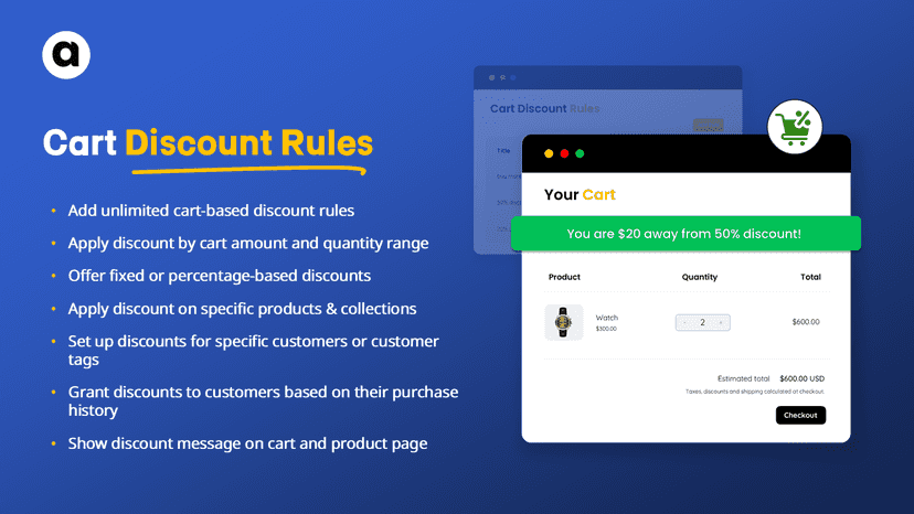 Shopify Cart Discount Rules