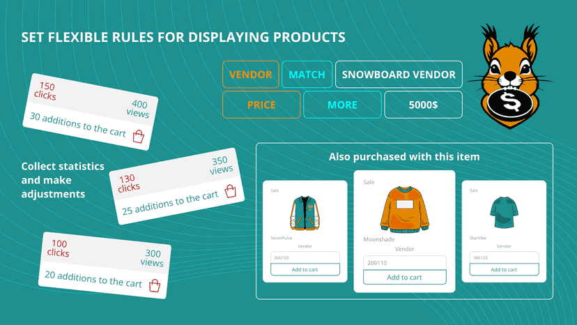 Set flexible rules for displaying products