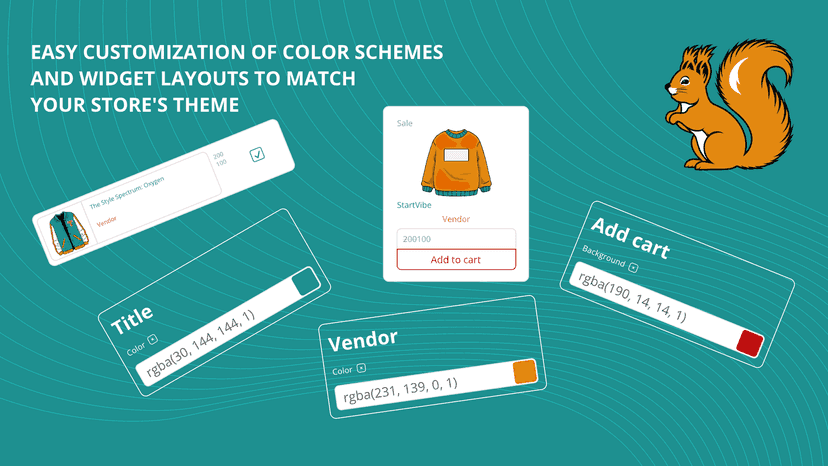 Easy customization of color schemes and widget layouts to match