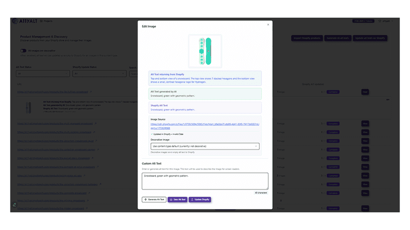 Image edit dialog