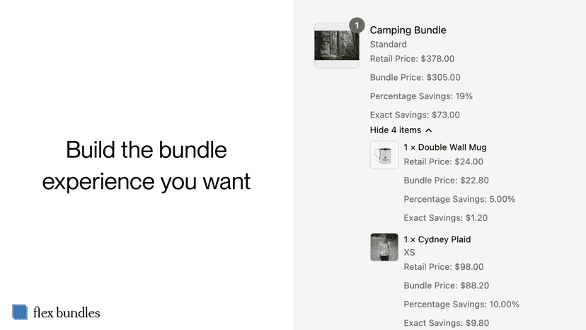 Build the bundle experience you want