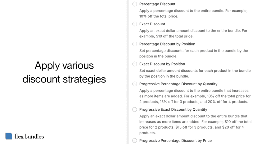 Apply various discount strategies