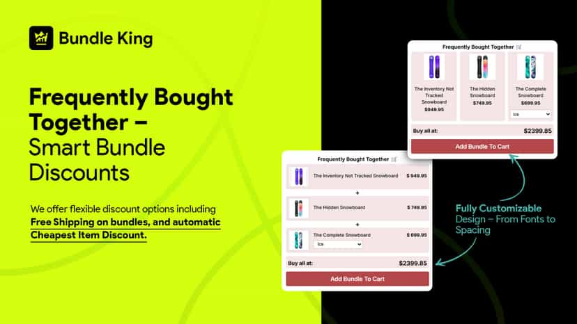 Frequently Bought Together – Smart Bundle Discounts