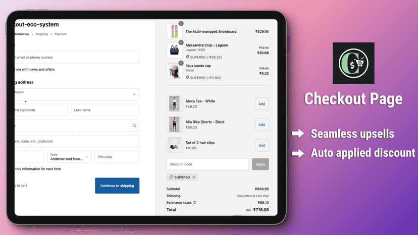 Checkout Upsells