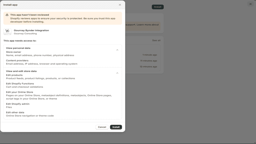 App Permissions View