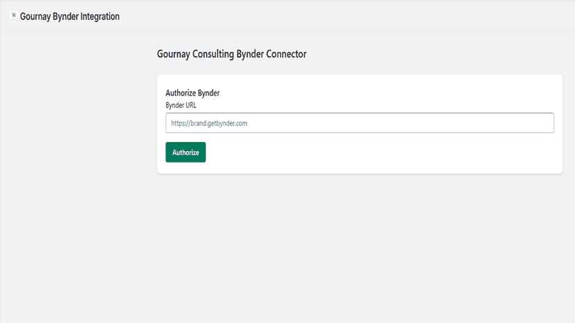 Authorize Bynder