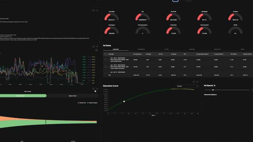 Ad Sales dashboard with what if analysis