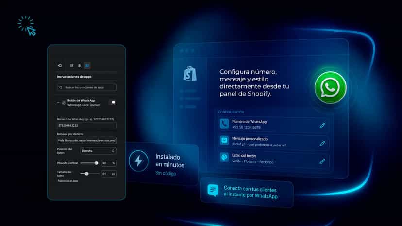 whatsapp botón Shopify