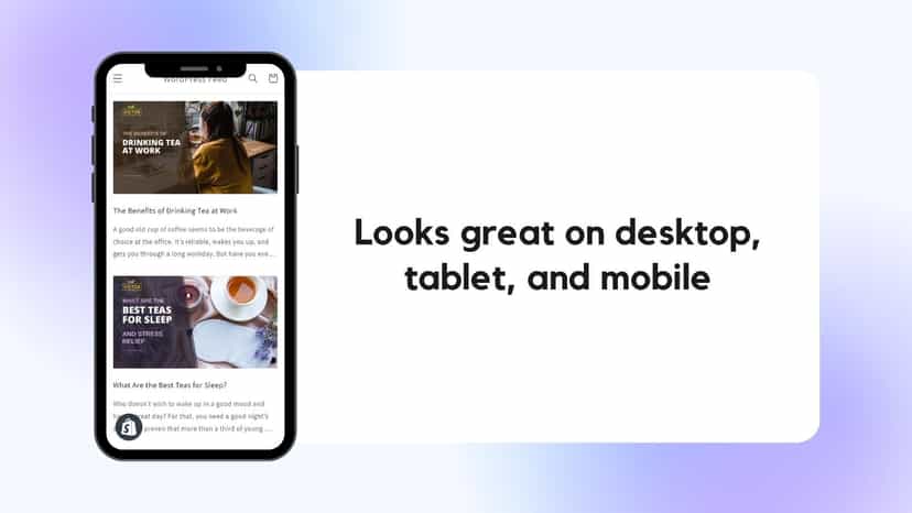 Mobile screen showing a feed with articles stacked vertically