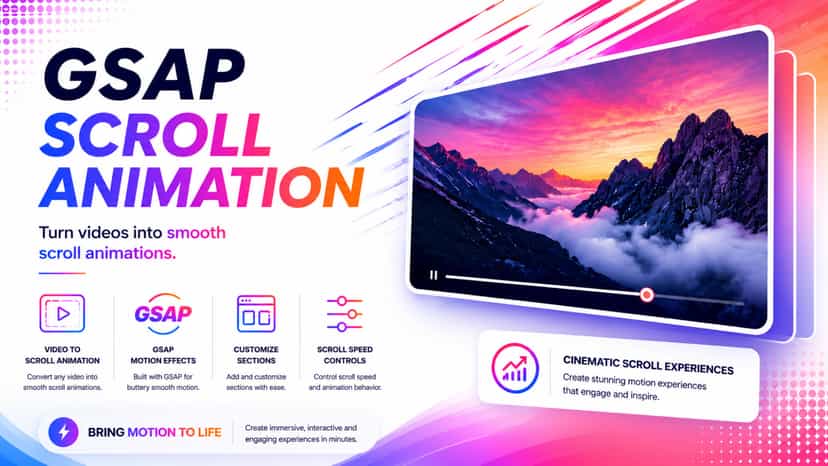 Motion hero - Scroll Animation Gsap