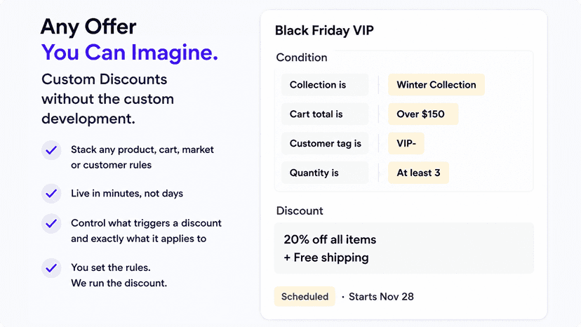 any offer you imagine