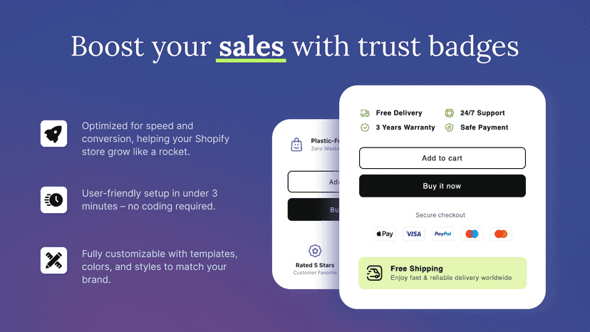 Skyrocket your sales with trust badges