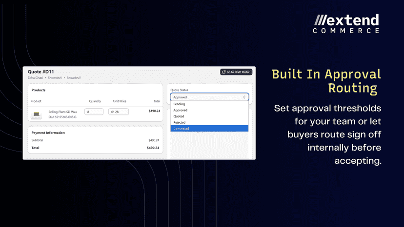 Buyers can request for a quote themselves