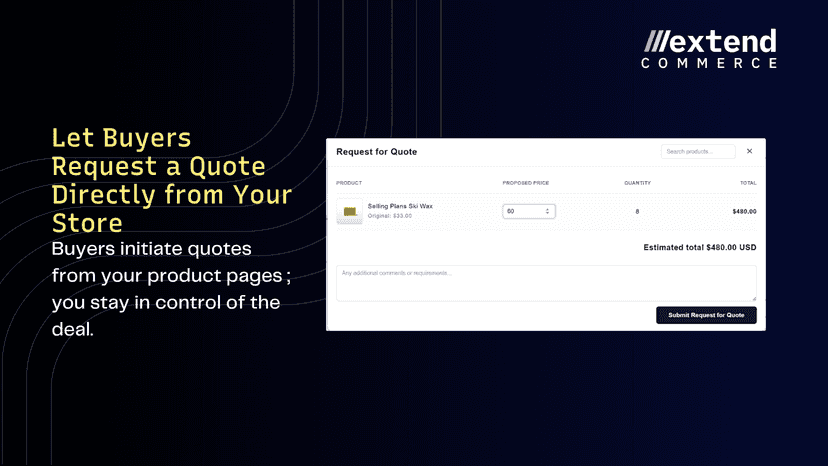 Buyers get a polished and branded quote