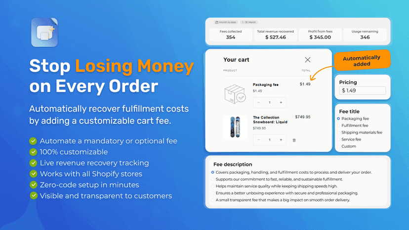 CartFee: Auto Add Fee To Cart