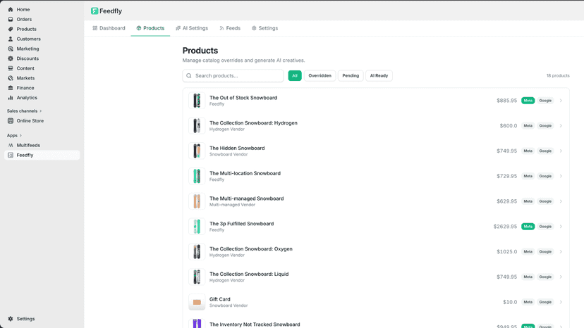 Feedfly Product Feed Product View