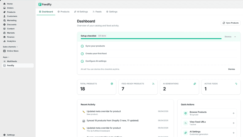 Feedfly Product Feed Management