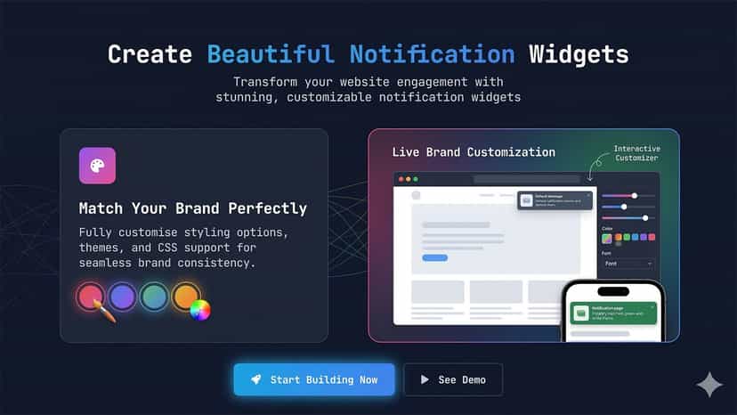 customise notification box