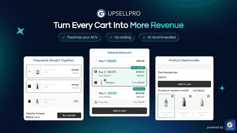Show a one-click post-purchase upsell to every shopper without c