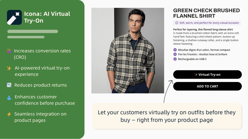 Virtual Try On increases conversion rate, reduces return