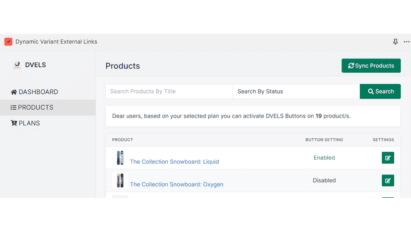 Product page