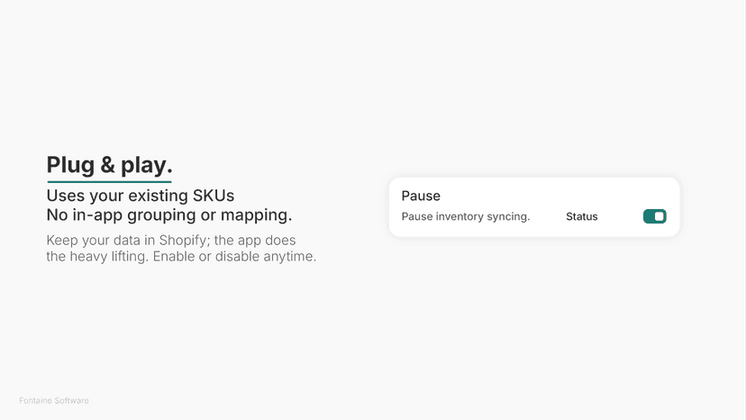 Plug and play, no setup required.