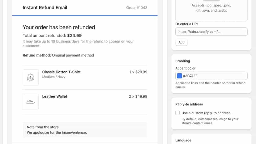 Fully customizable email templates